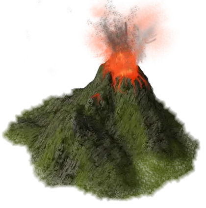 火山灾难地球火山PNG免抠图片