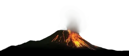 火山自然壮观火山PNG免抠图片