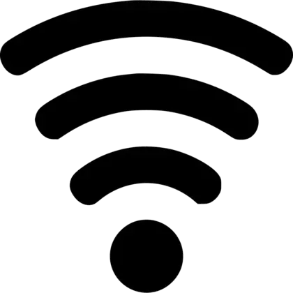 黑色象征标志wifiPNG免抠图片