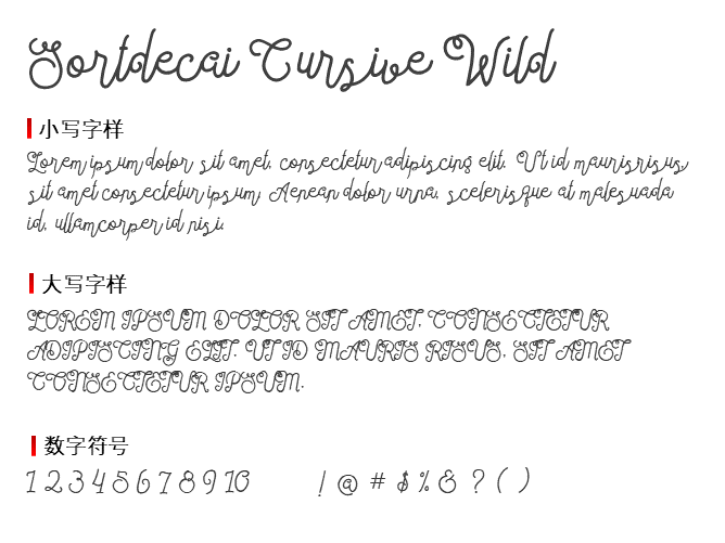 Sortdecai Cursive Wild Script