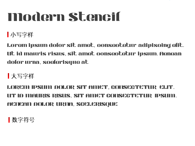 Modern Stencil Personal Use